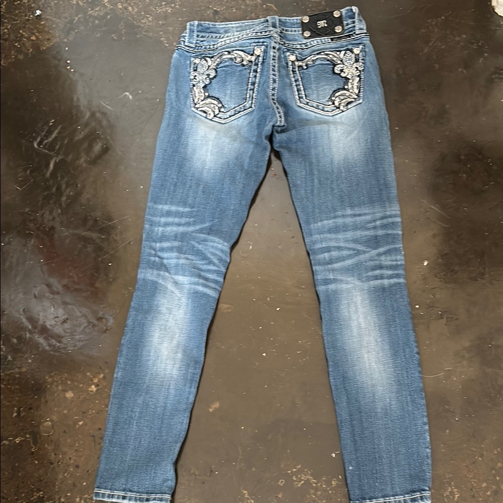 Miss Me Blue Distressed Skinny Jeans MOVING SALE